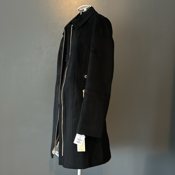 NWT MICHAEL MICHAEL KORS Wool Blend Zip-Front Coat - Picture 4 of 12